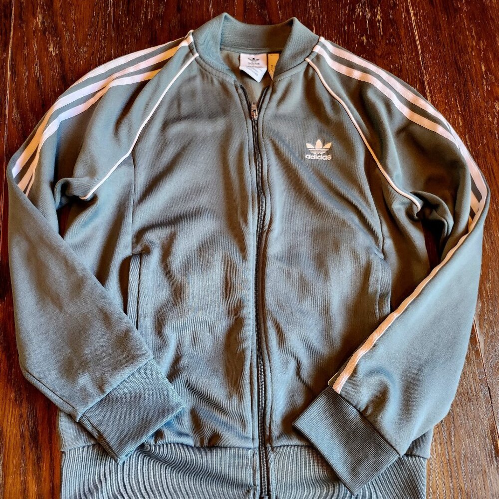 Adidas Originals Superstar track jacket mineral blue